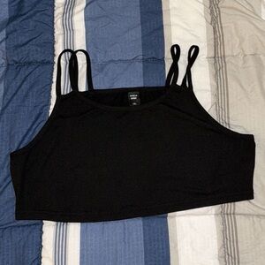 Black crop top